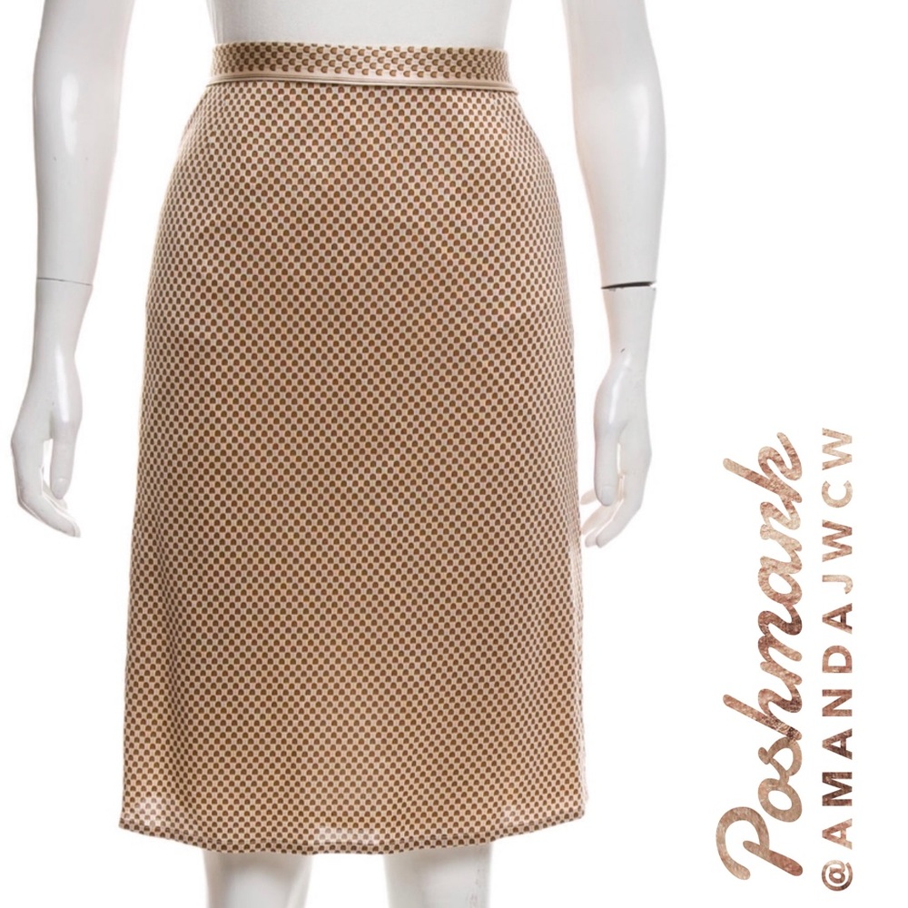 High End Designer Paul & Joe - Gold Silk Skirt